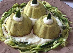 Foto di Flan di zucchine con crema di parmigiano