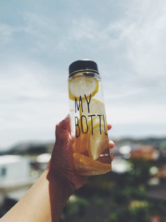 Foto resep Infused water lemon simple