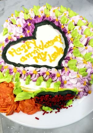 A picture of Pineapple lemon zest cake.