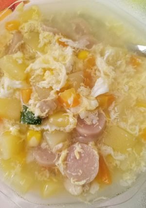 Foto resep Sup Telur Sosis