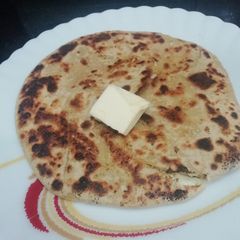 Cauliflower and Celery Paratha A picture of Cauliflower and Celery Paratha.