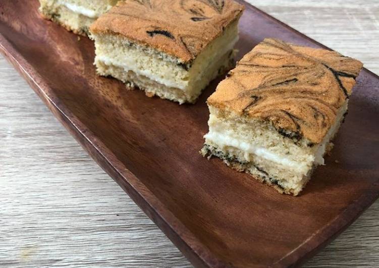 Bagaimana Membuat Bolu Durian (Tepung singkong, bebas gluten), Lezat Sekali