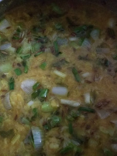A picture of Hare Pyaaz Hare Lahsun ki Mung Dal.
