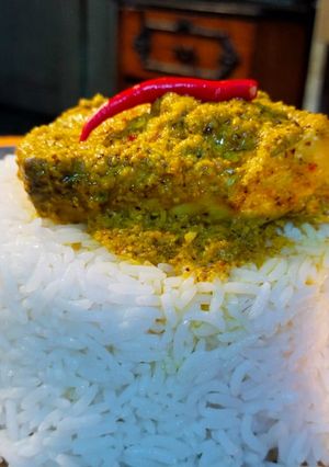 ইলিশ ভাপা সরষে পোস্ত দিয়ে ❤️ (Ilish bhapa sorshe posto diye recipe in Bengali) রেসিপির প্রধান ছবি