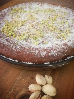 Una foto de Tarta de pistachos