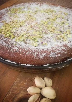 Una foto de Tarta de pistachos