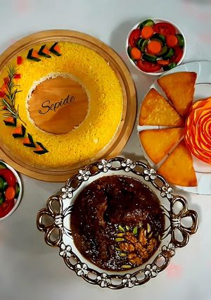 عکسی از دستور فسنجان مرغ