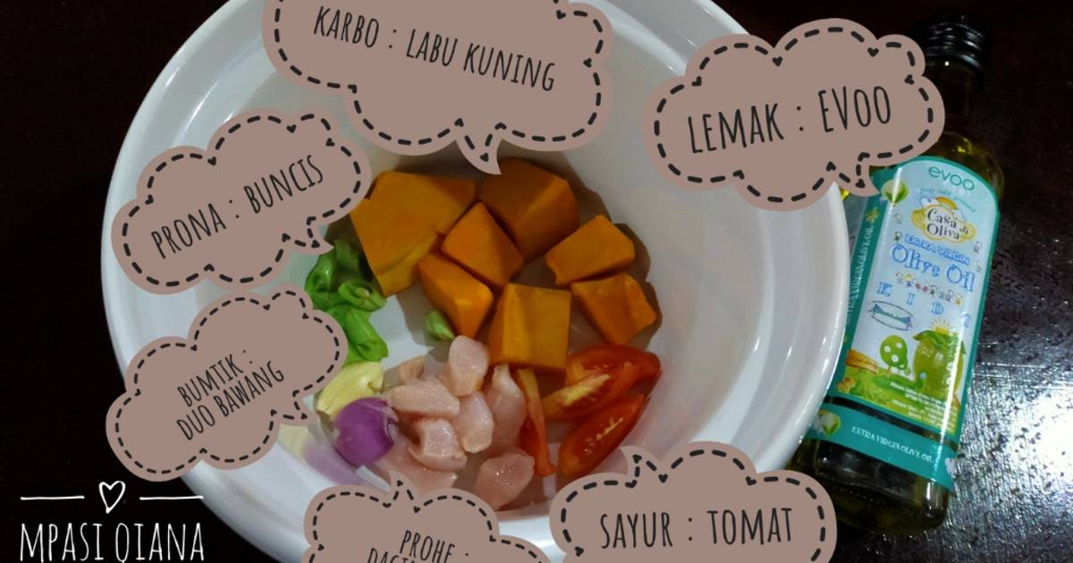 809 resep  bubur  labu kuning enak  dan  sederhana Cookpad