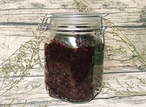 Hình của món Cơm Rượu Nếp Cẩm.