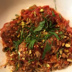 A picture of Moroccan Lamb Meatballs.