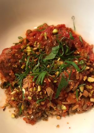 A picture of Moroccan Lamb Meatballs.