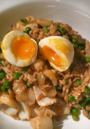 A picture of Kedgeree- simple and quick.