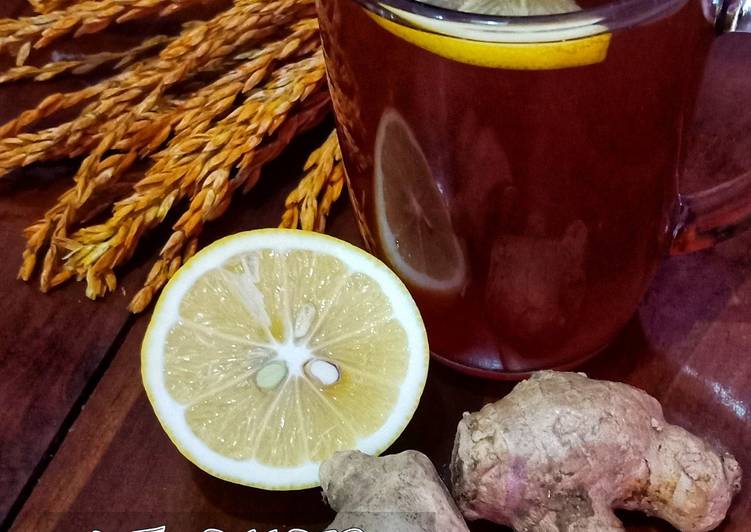 makanan Hot Ginger Lemon Tea yang Enak