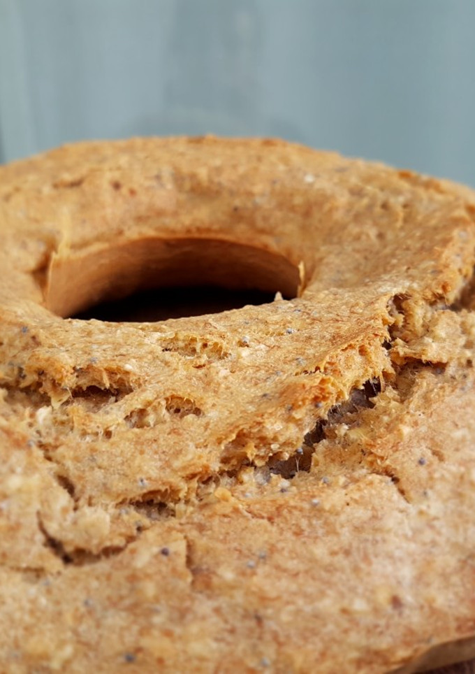Una foto de Budín de banana avena y amapola