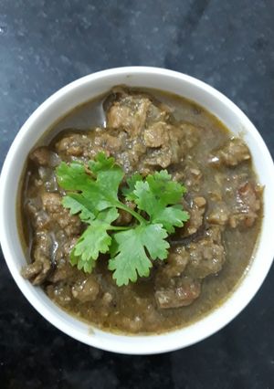 A picture of Keema masala.