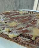 Torta🍰de banano🍌,cacao🍫y dulce🍯de leche🍌🥛