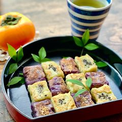 A picture of Sweet Potato Mochi Square ‘Kintsuba’.