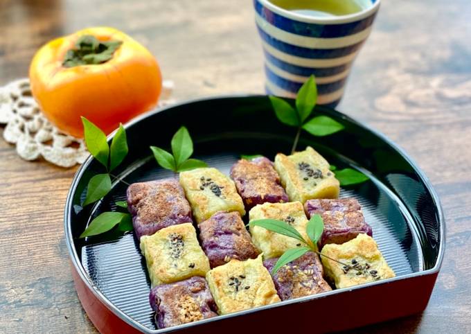 Step-by-Step Guide to Make Perfect Sweet Potato Mochi Square ‘Kintsuba’