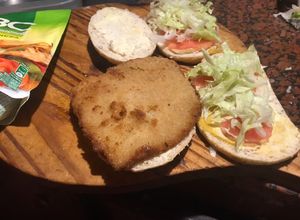Una foto de Milanesas de mondongo (panza)