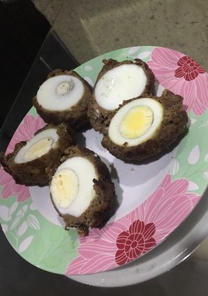 A picture of Scotched egg (beef).