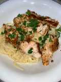 Healthy chicken Alfredo
