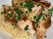 A picture of fettuccine alfredo pasta