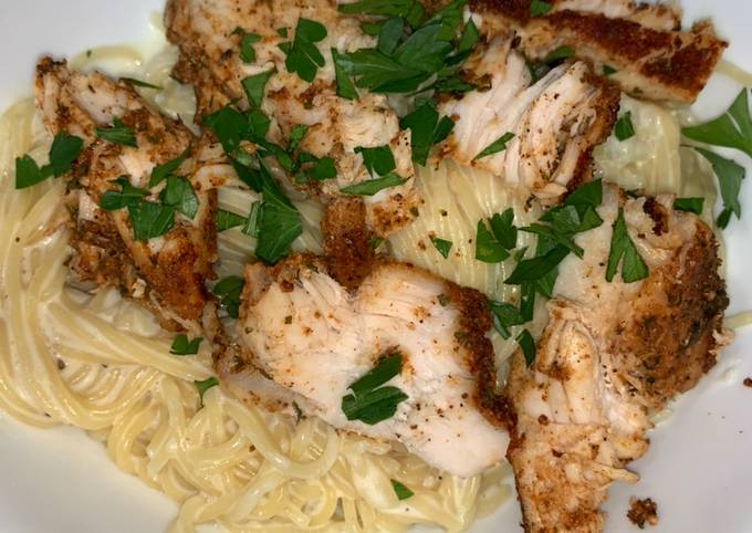 Easiest Way to Prepare Any-night-of-the-week Healthy chicken Alfredo