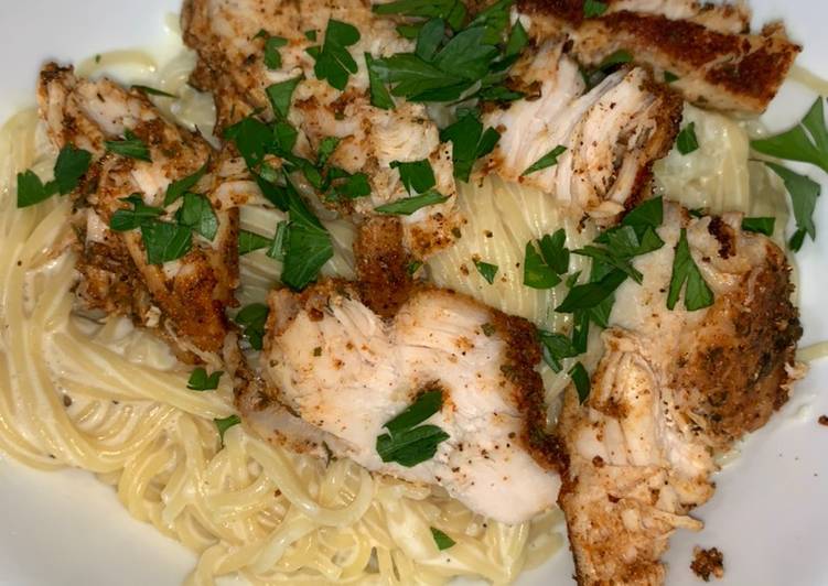 Easiest Way to Make Award-winning Healthy chicken Alfredo