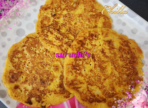 A picture of Aloo Besan Chilla.