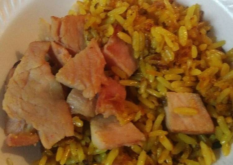 Easiest Way to Make Quick Ham Parched Rice