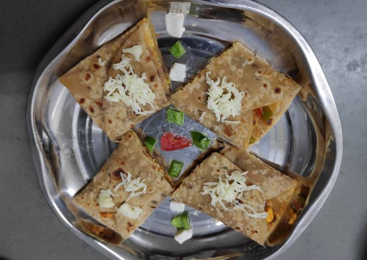 Steps to Prepare Award-winning Paneer kathi roll (Paratha)