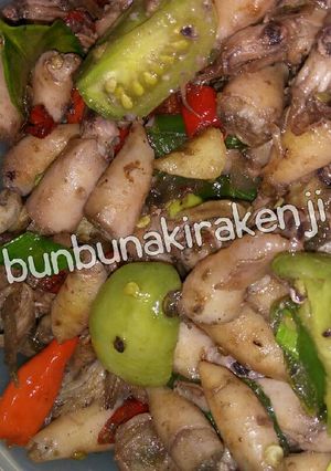 Foto resep Oseng baby cumi asin tomat & cabe hijau