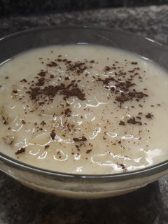 Una foto de Arroz con leche de coco