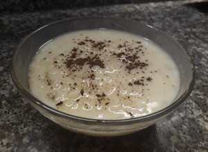 Una foto de Arroz con leche de coco