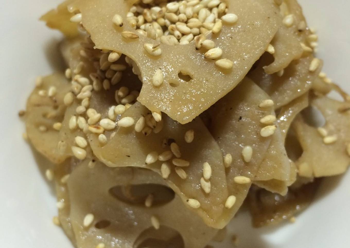 #6 Easy Japanese cooked Kimpira lotus with pepper