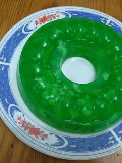 Foto resep Puding lumut hijau pandan