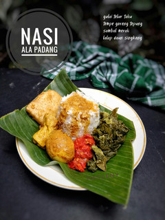 Foto resep Nasi ala Padang (gulai telur & tahu+sambal+lalapan)