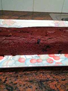 Una foto de Plum cake de chocolate y arándanos🍫