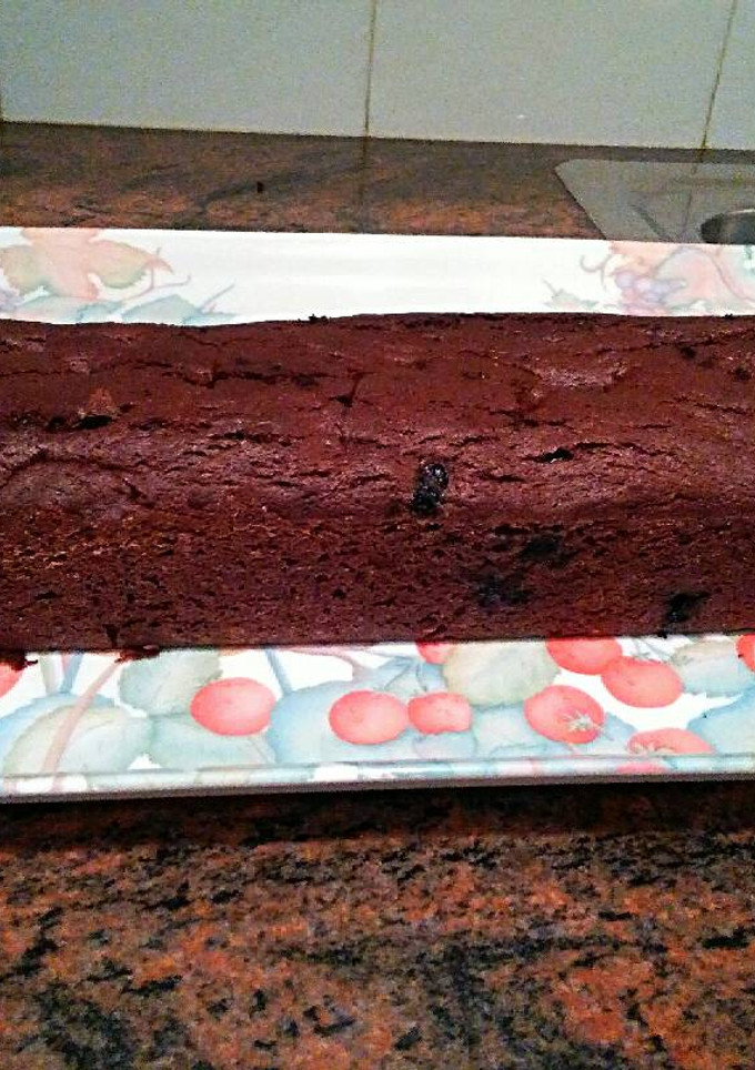 Una foto de Plum cake de chocolate y arándanos🍫