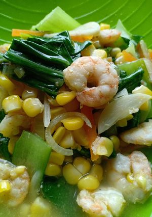 Foto resep Ca Sawi Udang
