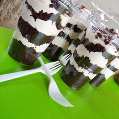 A picture of Chocolate parfaits.