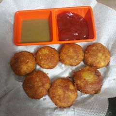 Aloo suji cutlet A picture of Aloo suji cutlet.