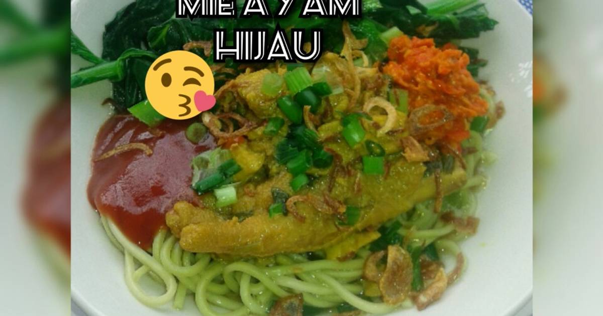 Resep Mie Ayam Hijau Oleh Zuliana Cookpad