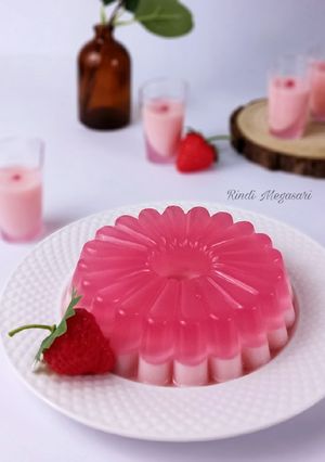 Foto resep 287. Strawbery Creamy Jelly
