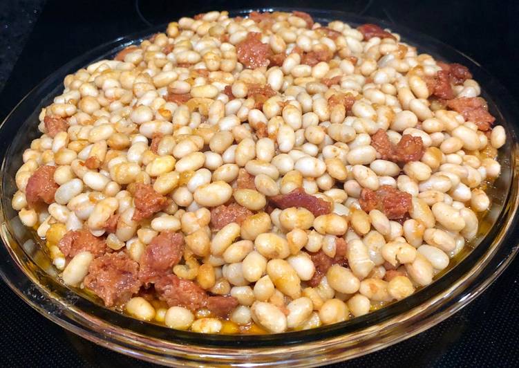 Steps to Prepare Speedy Chouriço &amp; Bean Casserole