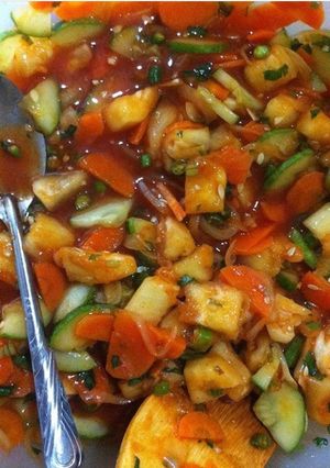 Foto resep Jalatoh (acar untuk makan nasi kebuli)