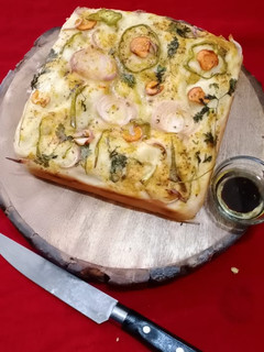 A picture of Focaccia bread.