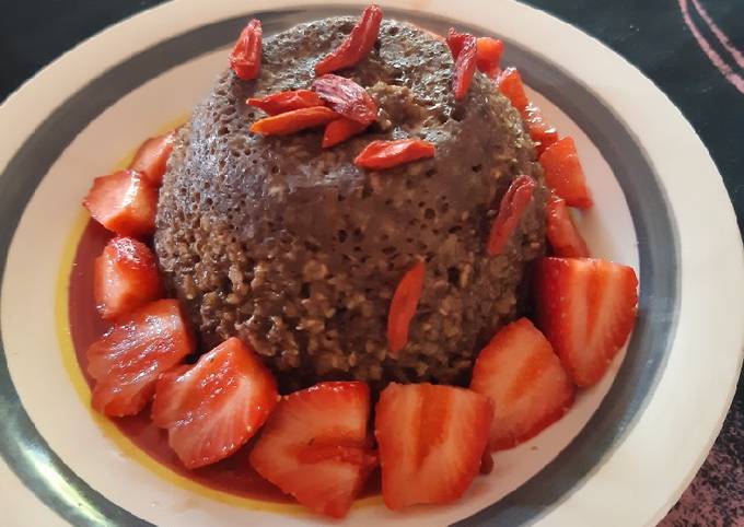 Comment faire Préparer Délicieuse Bowl cake banane choco