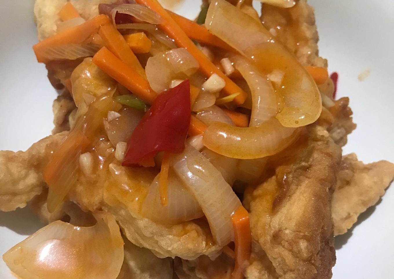 Ikan saus asam manis (dory)