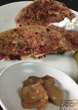 A picture of Navratan paratha.
